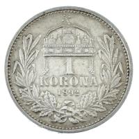 1892KB 1K Ag "Ferenc József" T:VF polírozva Adamo K5