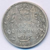 Brit-India 1907. 1R Ag "VII. Eduárd" T:VF patina British India 1907. 1 Rupee Ag "Edwa...