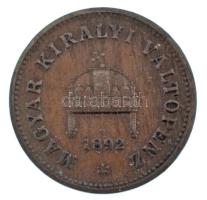 1892KB 1f bronz Körmöcbánya T:VF Hungary 1892KB 1 Fillér bronze Kremnitz C:VF Adamo K1