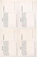 Magyar Királyi Államvasutak (MÁV) turisztikai reklám képeslapjai, kiadja Klösz György és Fia - 4 db ...