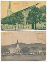 18 db RÉGI történelmi magyar város képeslap vegyes minőségben / 18 pre-1945 historical Hungarian tow...