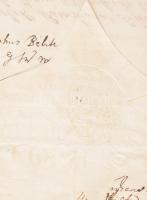 1823 Rudnay Sándor (1760-1831) esztergomi érsek nevlben kiadott okmány, Bélik József (1757-1847) kés...