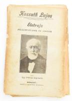 Kossuth Lajos. Életrajz, jellemvonások és adomák. Írta: Egy 1848-as képviselő. Bp., [1894], Gerő és Kostyál (Márkus Samu-ny.), 61+(1) p. Kiadói papírkötés, sérült, szétesett állapotban, kissé foltos borítóval.