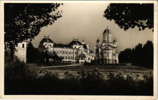 1942 Csíkszereda, Mercurea Ciuc; Megyeháza, ortodox templom / county hall, Orthodox church