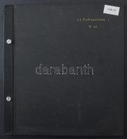 Ragjegy gyűjtemény 4 db berakólapon, csavaros borítóval