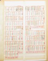 Ragjegy gyűjtemény 4 db berakólapon, csavaros borítóval