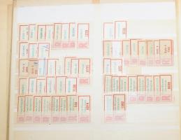 Ragjegy gyűjtemény 4 db berakólapon, csavaros borítóval