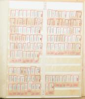 Ragjegy gyűjtemény 4 db berakólapon, csavaros borítóval