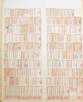 Ragjegy gyűjtemény 4 db berakólapon, csavaros borítóval