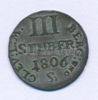 Német Államok / Berg 1807S 3s Ag "Joachim Murat" (1,87g) T:VF patina
German States / Berg...