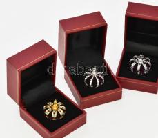 Királyi Koronaékszerek sorozat 9 darabja. 9 darab klf stilizált 24K-os aranyozással is bevont miniat...