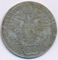 1828B 20kr Ag "I. Ferenc" (6,59g) T:VF patina