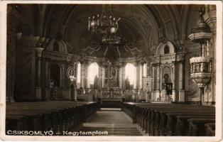 Csíksomlyó, Sumuleu Ciuc; Kegytemplom belső / church interior. Atelier Fotoblitz Zarnesti photo