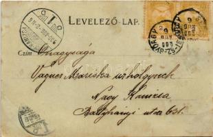 1900 Sepsiszentgyörgy, Sfantu Gheorghe; Református templom este. Benkő M. kiadása / Calvinist church...