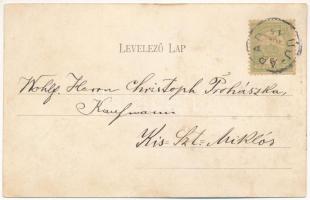 1903 Kisszentmiklós, Sannicolaul Mic (Arad); Görög keleti templom, laktanya. Mayr Lajos kiadása / Or...