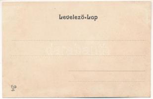 Tusnád-fürdő, Baile Tusnad; Lyukoskő, Lyukas kő (Likas-kő) / rock. Art Nouveau floral litho