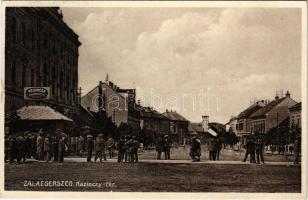 Zalaegerszeg, Kazinczy tér, Reisinger divatáruháza, üzlet. Kakas Ágoston kiadása (EK)