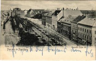 1905 Pozsony, Pressburg, Bratislava; Kossuth Lajos tér. Gelber's Ansichtskartenausstellung / square