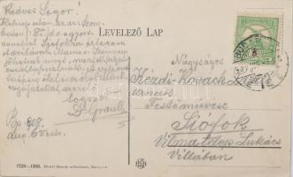 1908 Kézdi-Kovács László (1864-1942) festőművész, műkritikus részére, a sógora, Dr. Graul álta Budap...