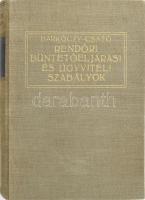 Barkóczy László - Csató Béla: A rendőri büntető eljárási és ügyviteli szabályok. Összeáll. és jegyzetekkel ellátták: - -. Bp., 1937, Grill Károly. Kiadói egészvászon-kötések.