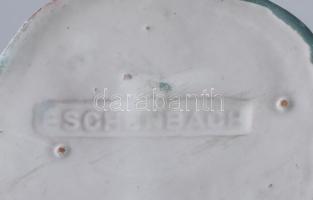 Eschenbach Jenő (1908-1981): Kiránduló úr. Mázas kerámia, jelzett, pattogzással, m: 14 cm