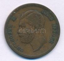 Szerbia 1868. 10p bronz "Obrenovics Mihály" T:VF Serbia 1868. 10 Para bronze "Mihailo Obrenović" C:VF Krause KM#3