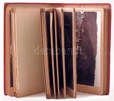 cca 1900 Karlsbad (Karlovy Vary), leporelló 32 db keményhátú fotóval, a leporelló két részre vált, e...