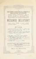 1923 Pécs, meghívó a Délvidéki Egyetemi és Főiskolai Hallgatók Egyesülete menekült tagjainak segélyezésére rendezett műsoros délutánra, Pekár Mihály (1871-1942) orvos, fiziológus, egyetemi tanár részére címezve, 23,5x15 cm