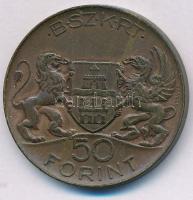 1946-1949. "Budapest Székesfővárosi Közlekedési Rt. BSZKRT - 50 Forint" T:XF