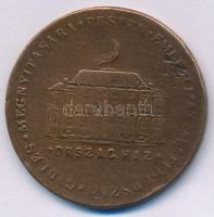 1865. "Emlékérem a pesti országgyűlésre" bronz emlékérem "ÉLJEN A HAZA - ES LEBE DAS ...