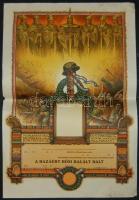 cca 1940 Hősi halotti oklevél s: Haranghy (sarkai ázottak) / Warrant for death on the field (corners soaked)