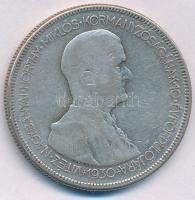 1930. 5P Ag "Horthy jobbra" T:F patina, kis ph Adamo P8