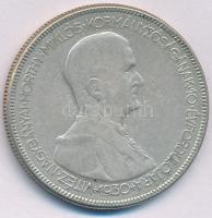 1930. 5P Ag "Horthy jobbra" T:F patina Adamo P8