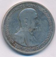 1930. 5P Ag "Horthy jobbra" T:F patina Adamo P8