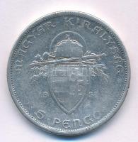 1938. 5P Ag "Szent István" T:F Adamo P8.1