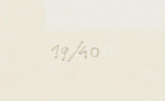 Mark (Márkus), Anna (1928-): Geometrikus kompozíció, 1990. Szitanyomat, papír, jelzett, számozott (1...