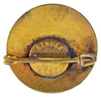 Ausztria DN "Österr. SAURER Werke Wien" aranyozott, zománcozott fém jelvény, hátlapon &quo...