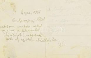 1941 Szeged, Dr. Szent-Györgyi Albert (1893-1986) rektorrá avatása alkalmából (ő volt a szegedi Hort...