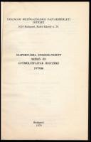 Szaporításra engedélyezett szőlő- és gyümölcsfajták jegyzéke 1979/80. Bp., 1979, Országos Mezőgazdas...