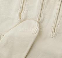 Férfi fehér szarvasbőr nappa kesztyű, 9 1/2 méret, használatlan,jó állapotban