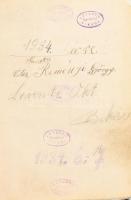 cca 1934-1935 Bikács (Tolna megye), a bikácsi Levente Egyesület szakaszainak 3 db névjegyzéke, 1913-...