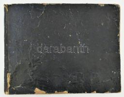 180 db vegyes fotót tartalmazó fotóalbum budapesti, salgótarjáni, debreceni képekkel, benne katonai ...