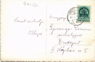 1941 Gyergyószentmiklós, Gheorgheni; Liceul Sfantul Nicolae / Gimnázium, Ortodox templom / grammar s...