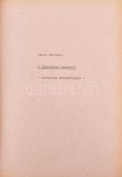 cca 1970 Brana Crnevic: A sirigtartó barátság. Technikai forgatókönyv. MAFILM. A borítón: Steiner Lá...