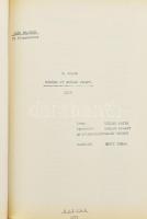 1973 Minden út hozzád vezet! 1815. Forgatókönyv. Müller Péter. Rendező: Rényi Tamás. Operatőr: Lukác...
