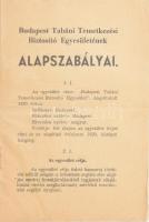 1943 Budapest Tabáni Temetkezési Biztosító Egyesületének alapszabályai 16p .