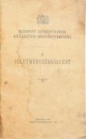 1925 A Budapest Székesfőváros Közlekedési Részvénytársaság illetményszabályzata. Budapest, 1925 Székesfőváros Házinyomdája. Kiadói papírborítóval 22 p. Foltos lapokkal