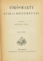 Vörösmarty Mihály költeményei, 4 kötet: Vörösmarty epikai költeményei I-II.; Vörösmarty lyrai költem...