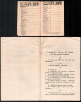 1911 A Békéscsabai sertéshizlaló rt alapszabályai 12 + 1 p. + 1948 A Szent Antal fiúárvaház mini nap...
