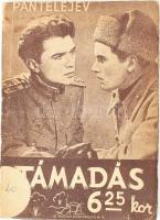 Pantelejev: Támadás 6.25-kor. Ford.: Szőllősy Klára. Bp.,(1950),Új Magyar Könyvkiadó, 62+2 p. Kiadói papírkötés, hiányos címlappal, kissé kopott borítóval, a gerincen címkével.